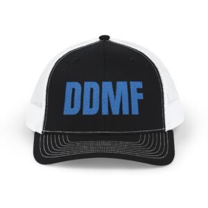 DDMF Embroidered Trucker Cap — Retro Mesh Snapback Hat